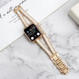 LOVE lederen ketting horlogeband voor Apple Watch Series 8&7 41mm / SE 2&6&SE&5&4 40mm / 3&2&1 38mm