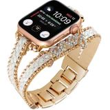 LOVE lederen ketting horlogeband voor Apple Watch Series 8&7 41mm / SE 2&6&SE&5&4 40mm / 3&2&1 38mm