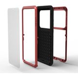 For Galaxy S20 Ultra LOVE MEI Metal Shockproof Waterproof Dustproof Protective Case(Red)