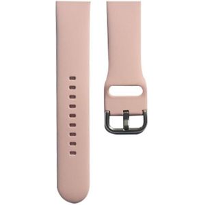 Silicone Watchband  Grootte: 140mm voor Apple Watch Series 7 45mm / 6 & SE & 5 & 4 44mm / 3 & 2 & 1 42mm (Sand Pink)