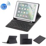 Detachable Bluetooth Keyboard + Horizontal Flip Leather Case with Holder & Pencil Holder for iPad Pro 9.7 inch  iPad Air  iPad Air 2  iPad 9.7 inch (2017)  iPad 9.7 inch (2018) (Black)