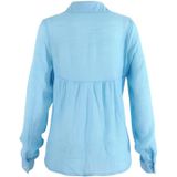 Lente en herfst casual losse lange mouwen ademend linnen shirt  maat: XXXXXL