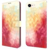 Watercolor Pattern Horizontal Flip Leather Case with Holder & Card Slot & Wallet For iPhone SE 2020 & 8 & 7(Spring Cherry)