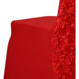 Verdikte Rose Stretch Stoelhoes Hotel Bruiloft Banket Achterkant Decoratie (Rood)