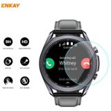 For Samsung Galaxy Watch 3 41mm 2 in 1 ENKAY Hat-Prince Electroplate Soft TPU Case + 0.2mm 9H 2.15D Curved Edge Tempered Glass Film(Rose Gold)