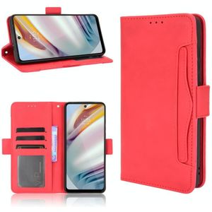 For Motorola Moto G40 Fusion / Moto G60 Skin Feel Calf Pattern Horizontal Flip Leather Case with Holder & Card Slots & Photo Frame(Red)