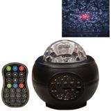 M2 8W Christmas Starry Sky Laser Projection Atmosphere Light Rotating Starry Dynamic Water Pattern Sleeping Light  Specification:Battery(Black)