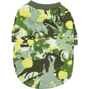 Hondenkleding Camouflage Serie Fleece Sweater Kleding voor kleine huisdieren  maat: XS (camouflage geel)