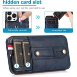 Polsband Standstand Wallet Lederen telefoonhoesje voor iPhone 11 Pro Max