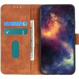 For Galaxy A51 5G Retro Texture PU + TPU Horizontal Flip Leather Case with Holder & Card Slots & Wallet(Brown)