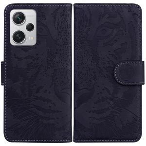 Voor Xiaomi Redmi Note 12 Pro+ Tijger Embossing patroon lederen telefoonhoes