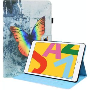 Animal Pattern Horizontal Flip Leather Case with Holder & Card Slots & Photo Frame & Sleep / Wake-up Function For iPad 10.2 2020 / 2019(Color Butterfly)