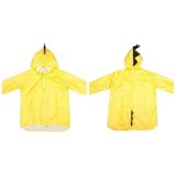 Cartoon Dinosaur Children Fashion Raincoat Size: L(Yellow)