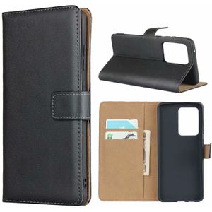 For Galaxy S20 Ultra Leather Horizontal Flip Holster With Magnetic Clasp and Bracket and Card Slot and Wallet(Black)
