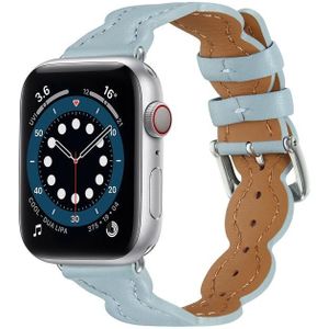 Echt lederen ademende horlogeband voor Apple Watch Ultra 49 mm / serie 8 & 7 45 mm / SE 2 & 6 & SE & 5 & 4 44 mm / 3 & 2 & 1 42 mm