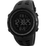 SKMEI 1251 Men Fashionable Outdoor 50m Waterproof Sports Digital Watch with PU Watchband(Black)