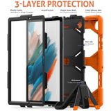 Voor Samsung Galaxy Tab A8 10.5 2021 X200 / X205 Kleurrijke Silicon + PC Tablet Case (Oranje)