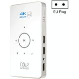 C6 1G+8G Android System Intelligent DLP HD Mini Projector Portable Home Mobile Phone Projector? EU Plug (White)