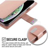 MERCURY GOOSPERY RICH DIARY Crazy Horse Texture Horizontal Flip Leather Case for iPhone XS  with Card Slots & Wallet (Rose Gold)
