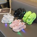 Ademende lichtgewicht zachte zool lichtgevende sport-casual schoenen  maat: 31