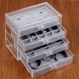 Four-Layer Acrylic Jewelry Storage Box Display Packaging Box( Grey)