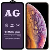 25 PCS AG Matte Anti Blue Light Full Cover Tempered Glass For iPhone XS / X
