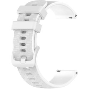 Voor Garmin VivoMove3 20mm koolstofvezel gestreepte siliconenriem