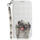 3D Colored Drawing Dog Pattern Horizontal Flip Leather Case for Nokia 3.2  with Holder & Card Slots & Wallet