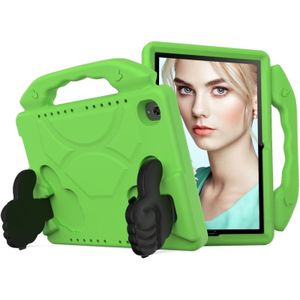 For Huawei MediaPad M6 10.8 inch EVA Children Falling Proof Flat Protective Shell With Thumb Bracket(Green)