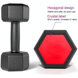 5KG Red Seal Household Glue Fitness Hexagon Dumbbells