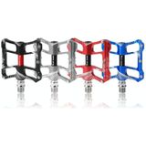 WEST BIKING YP0802080 Bicycle Aluminum Alloy Pedal Riding Foot Pedal Bicycle Accessories(Silver)