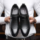 Autumn And Winter Business Dress Large Size Men's Shoes  Size:47(Black)