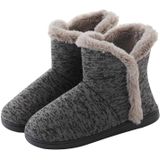 Herfst en winter high-top mannen katoenen slippers en fluwelen platform indoor warme schoenen  maat:41-42