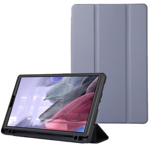 Voor Samsung Galaxy Tab A7 Lite Effen kleur 3-vouwen lederen tablethoes