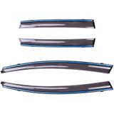 4 PCS Window Sunny Rain Visors Awnings Sunny Rain Guard for Honda Fit 2008-2013 Version Second Generation Hatchback