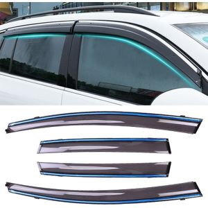 4 PCS Window Sunny Rain Visors Awnings Sunny Rain Guard for Honda Fit 2008-2013 Version Second Generation Hatchback