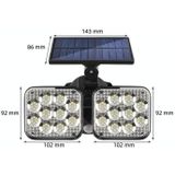 TY06602 120 SMD Solar Human Body Induction Light Outdoor Waterproof LED Wall Light