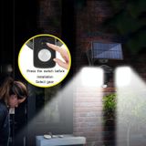 TY06602 120 SMD Solar Human Body Induction Light Outdoor Waterproof LED Wall Light