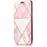 For Samsung Galaxy S9 Bronzing Plating PU + TPU Horizontal Flip Leather Case with Holder & Card Slot(Pink White)