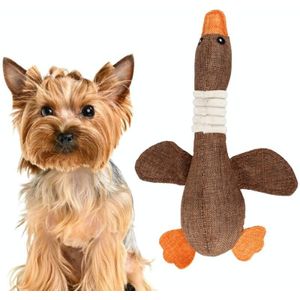 2 stks Lange Dieren Wild Goose Vocal Bite Resistent Dog Toy Pluche Molar Dog Supplies  Specificatie: Brown