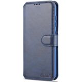 For Samsung Galaxy S21 FE 5G AZNS Calf Texture Horizontal Flip Leather Case with Holder & Card Slots & Wallet & Photo Frame(Blue)