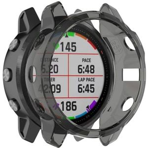 For Garmin Fenix 6s TPU Half Coverage Smart Watch Protevtice Case(Black)