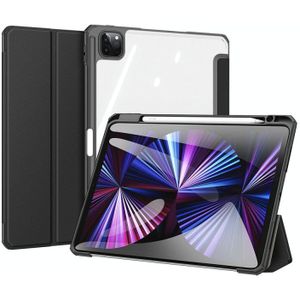 DUX DUCIS TOBY Series Shockproof PU Leather + PC + TPU Horizontal Flip Case with Holder & Pen Slot & Sleep / Wake-up Function For iPad Pro 11 (2021) & (2020)(Black)
