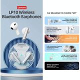Lenovo LP10 TWS draadloze Bluetooth 5.2 ruisonderdrukking oortelefoon met microfoon