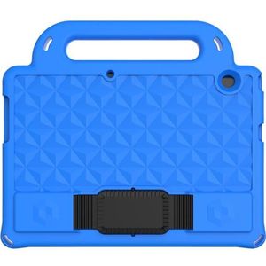 For Huawei MediaPad T3 10 9.6 inch Diamond Series EVA  Anti-Fall Shockproof Sleeve Protective Shell Case with Holder & Strap(Blue)