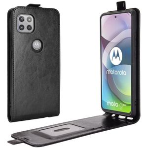 For Motorola Moto G 5G R64 Texture Single Vertical Flip Leather Protective Case with Card Slots & Photo Frame(Black)
