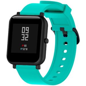 Silicone Glossy Sport Wrist Strap for Huami Amazfit Bip Lite Version 20mm (Mint Green)