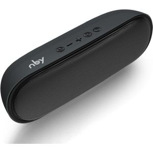 NBY 4070 Portable Bluetooth Speaker 3D Stereo Sound Surround Speakers  Support FM  TF  AUX  U-disk(Gray)