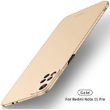 For Xiaomi Redmi Note11 Pro 5G / Note 11 Pro+ MOFI Frosted PC Ultra-thin Hard  Phone Case(Gold)