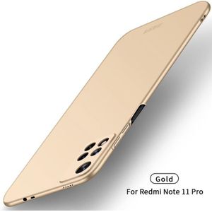 For Xiaomi Redmi Note11 Pro 5G / Note 11 Pro+ MOFI Frosted PC Ultra-thin Hard  Phone Case(Gold)